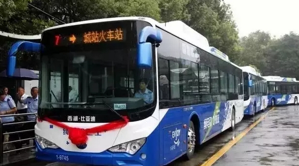 比亞迪成杭州電動(dòng)公交市場(chǎng)老大  750輛新一代車(chē)型投運(yùn)